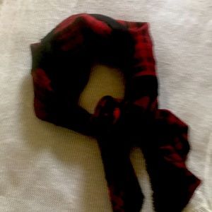 Lauren Ralph Lauren red/black plaid square scarf